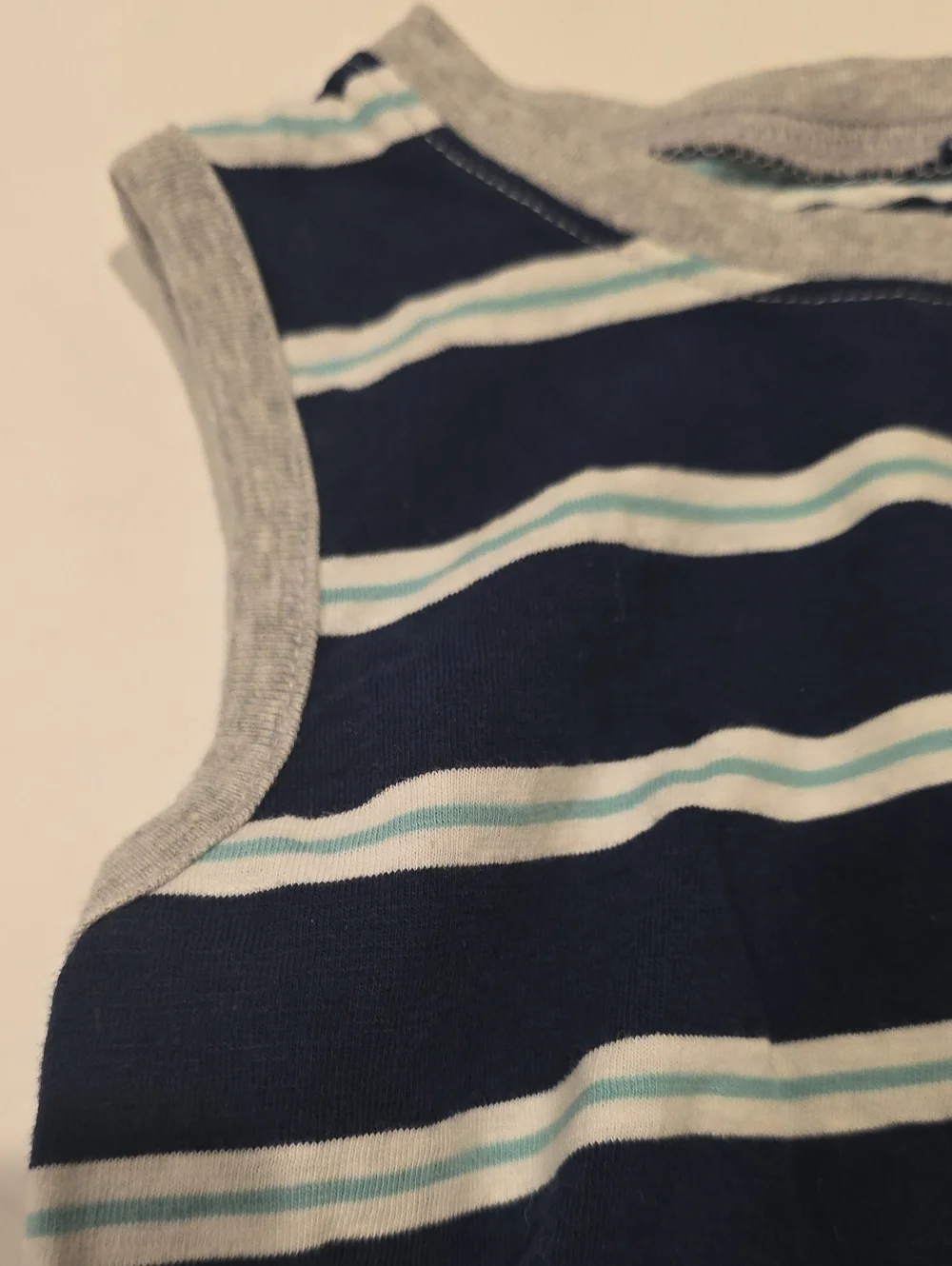 Carter's Navy, White & Light Blue Striped Tank Top 3t